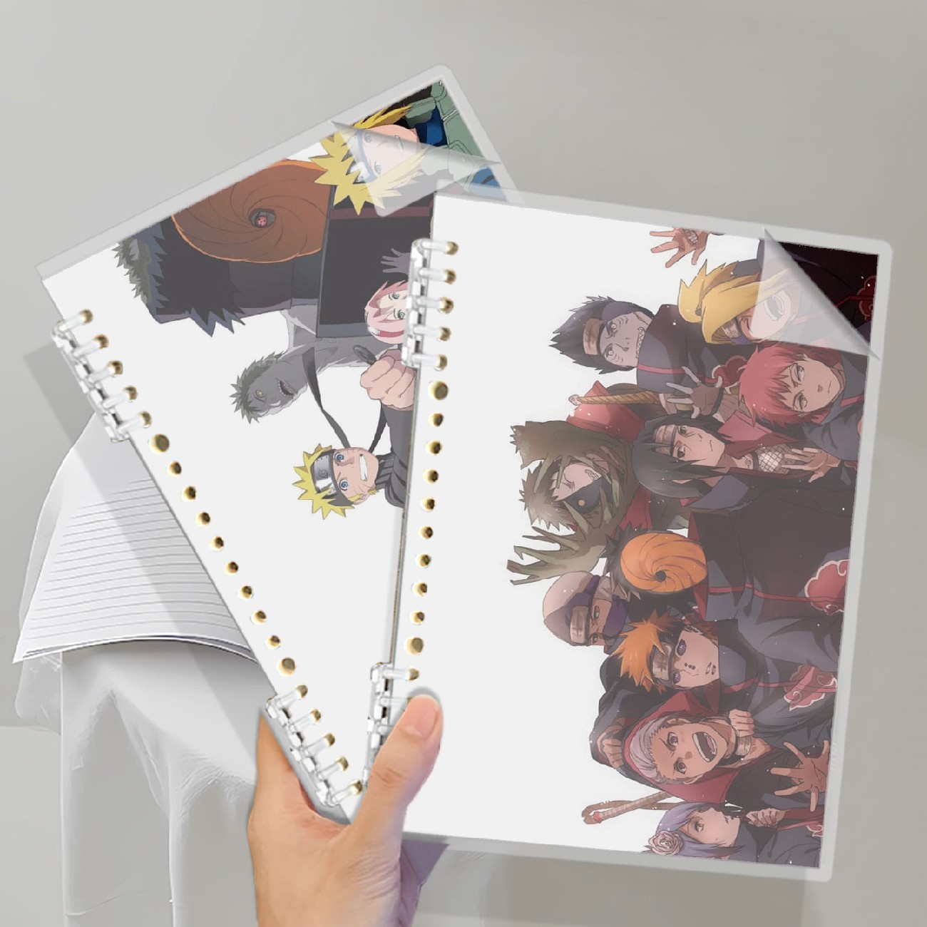 火影忍者活页本五爪小学生专用晓组织笔记本男孩动漫练习本定制图