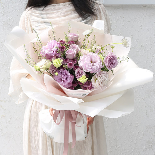 紫玫瑰花束多少钱 紫玫瑰花束价格 小麦优选