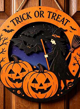 HalloweenWitchDoorPlaque女巫