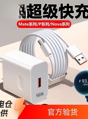 Fast Charger Set 适用华为66W充电器120W超级快充typec手机套装