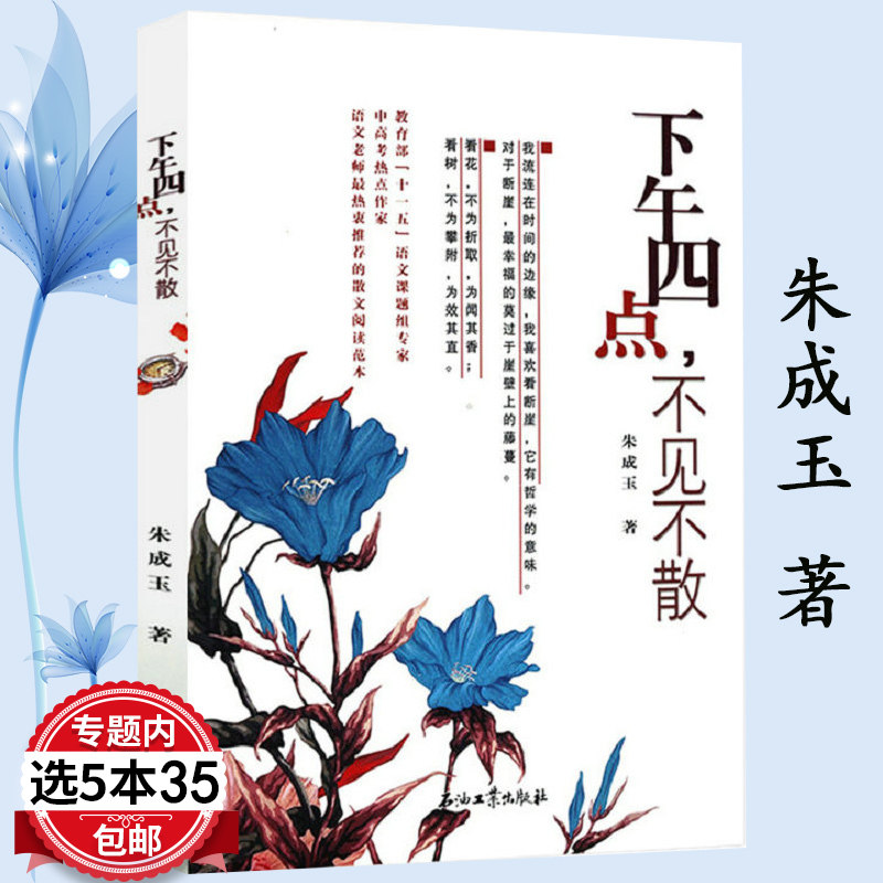 【5本35包邮】下午四点,不见不散 朱成玉作品集精选美散文集另著心有