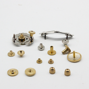 制服肩章螺丝帽扣铜螺帽胸针旋转式 胸章背扣徽章配件勋章螺丝螺母