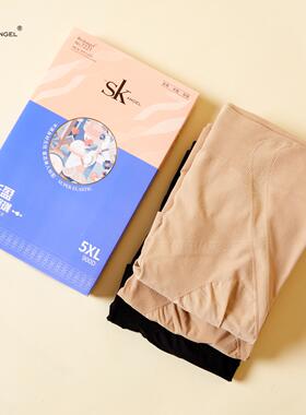SK7221丰盈美臀袜春秋加大薄款900D打底袜脚底防滑胖MM连裤袜5XL