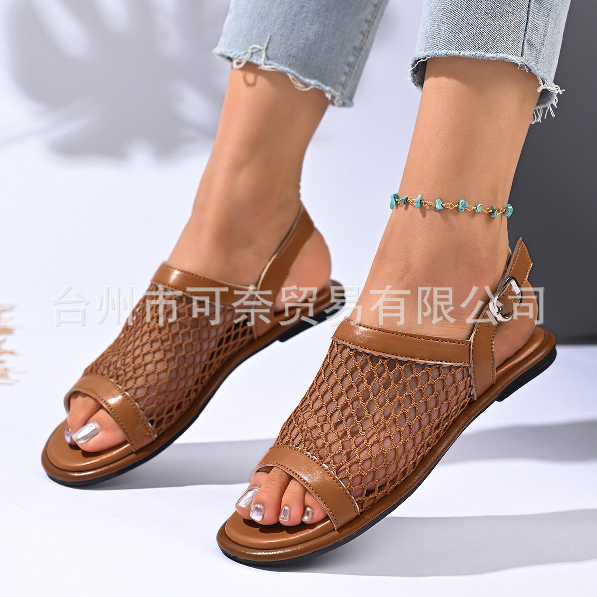 Women's Rhinestone Hollow Slide Sandals Multiple Colors thumbnail 3