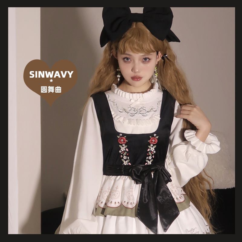 斯万家-田园金棕色1m米长羊毛卷洛丽塔优雅软妹长卷假发-|圆舞曲|