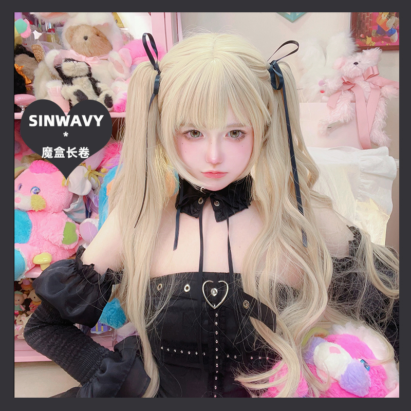 60cm加长卷发双马尾假发lolita