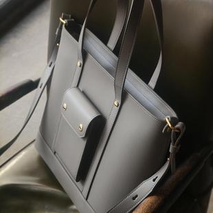 青出于蓝 | 小众设计师款简约通勤质感男女适用电脑托特公文包