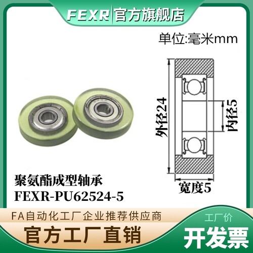 PU62524-5进口聚氨酯包胶轴承