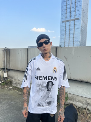 回路商店 皇家马德里主场球服 王菲 二创vintage半袖球服