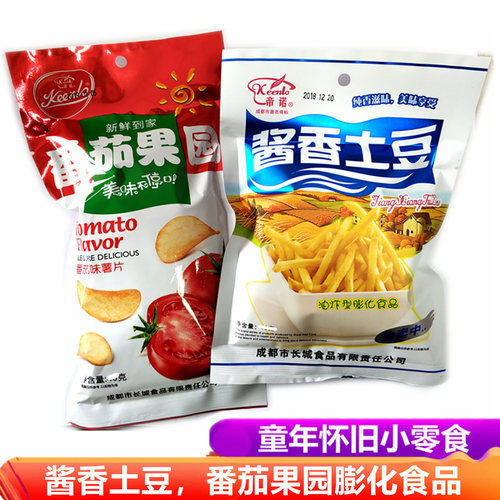 帝诺酱香土豆番茄果园膨化食品