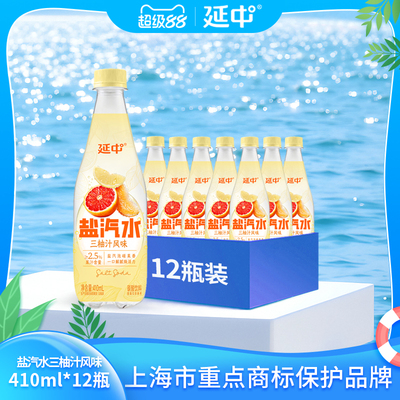 延中三柚汁风味盐汽水410ml*12
