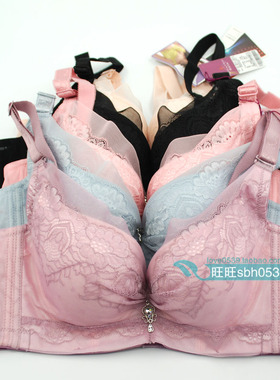 新款黑夜午后文胸正品薄B杯75506蕾丝性感侧收聚拢带钢圈调整型