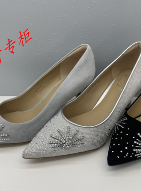 tigrisso蹀愫女鞋2026春季婚鞋尖头细高跟鞋浅口单鞋女T76103A-01