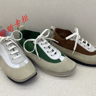 achette雅氏女鞋 2025秋季复古运动风深口单鞋厚底拼色休闲鞋5T71