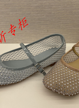 蹀愫2025夏季女鞋水晶苹果透气凉鞋玛丽珍鞋平底女单鞋TA65323-51