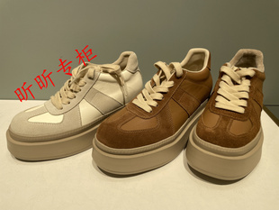 蹀愫女鞋 2024秋季阿甘鞋女厚底休闲德训鞋TA53598-50 TA63598-50