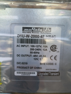 全新进口原装MuRata村田热拔式电源D1U-W-2000-48-HB4C服务器模块