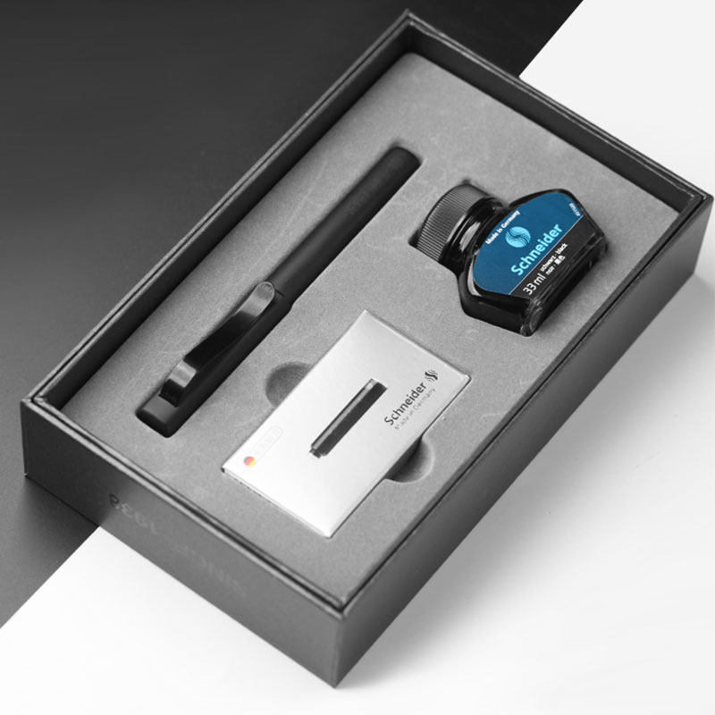 礼物礼盒 德国施耐德贝斯麦金属钢笔base metal 墨水成人商务办公礼盒