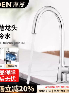 摩恩单冷龙头阳台洗衣机防烫伤厨房庭院公共场所冷水龙头GN60502