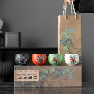 马到成功文创茶杯酒杯礼物礼盒套组父亲节送长辈老师公司伴手礼品