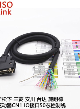 安川松下伺服驱动器X4接口JZSP-CSI01-1-E  DV0P4360 50芯控制线