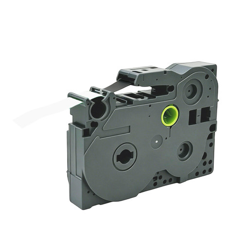 丽标(capelabel) LBZe-131 12mm*8m 标签色带 透明底/黑字 （计价单位：个） 适用兄弟PT-D200