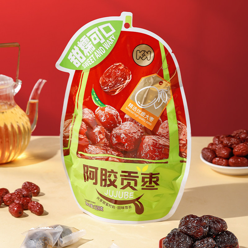 超友味KK阿胶贡枣蜜饯凉果干蜜枣解馋喜庆年货女生休闲零食228g