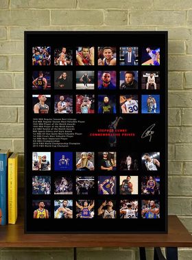 【NBA球星纪念画】库里科比詹姆斯杜兰特欧文周边装饰画生日礼物