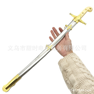 龙泉市西洋指挥剑装饰工艺刀剑欧式短剑指挥刀道具未开刃厂家