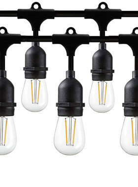 亚马逊48FT15灯E26灯串线S14LED 节日装饰灯串美规认证户外露台