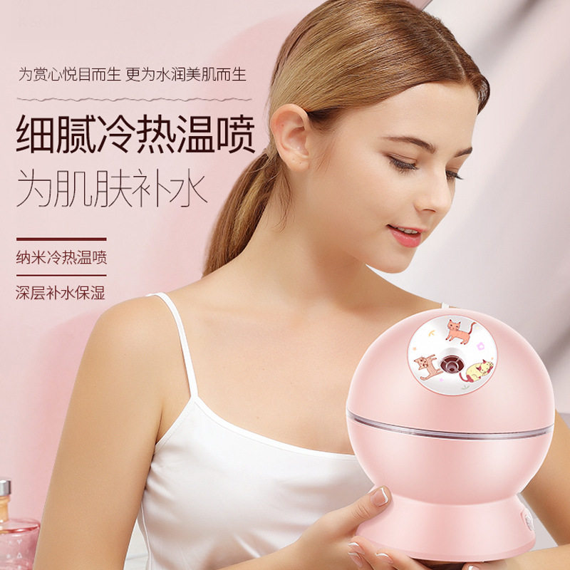 金稻蒸脸仪冷热喷蒸脸器补水保湿喷雾器家用蒸脸器敷脸蒸脸机跨境