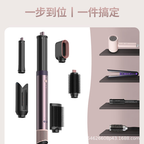 某森华强北吹风机hs09卷发棒跨境直发梳不伤发负离子直发风嘴造型