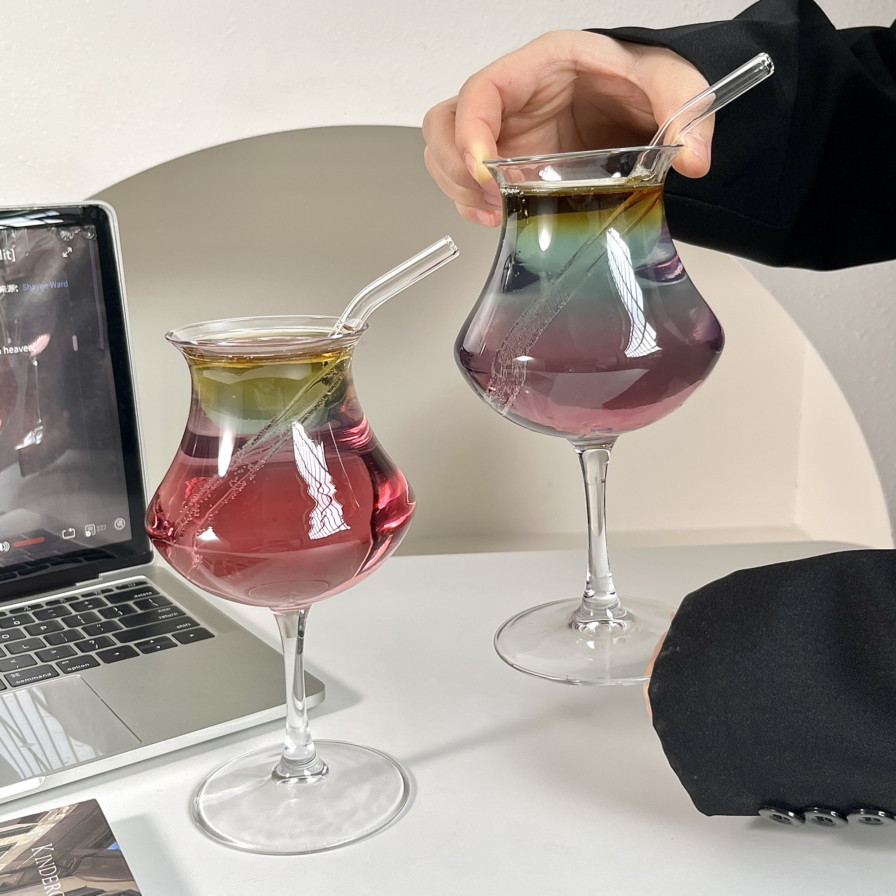 个性鸡尾酒杯复古调酒杯子