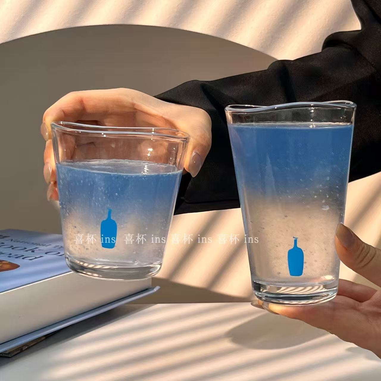 bluebottle蓝瓶冷饮玻璃咖啡杯子