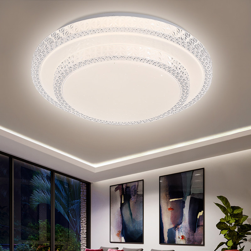 卧室灯轻奢2026新款主卧led吸顶灯双层圆形房间灯简约客厅阳台灯,家装灯饰光源,客厅吸顶灯,淘宝优惠券,粉丝福利购,淘宝优惠卷