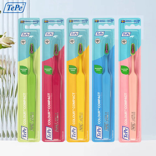 Tepe瑞典进口趣彩纤细软毛小牙刷