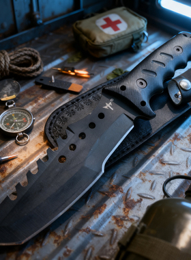 手把肉刀水果刀手扒肉多功能露营钓鱼割肉餐刀家用吃羊排烧烤刀具