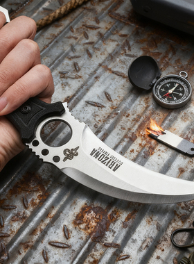 蒙族手把肉小刀锻造刀蒙古吃肉刀牛排刀藏族手扒肉刀水果刀送皮套