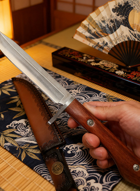 手把肉刀水果刀手扒肉多功能露营钓鱼割肉餐刀家用吃羊排烧烤刀具