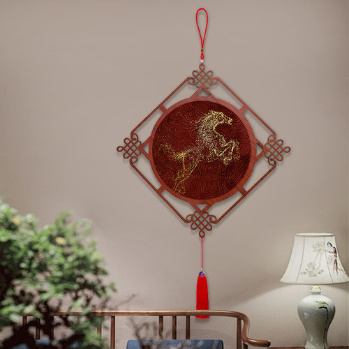 马到成功客厅中国结挂饰