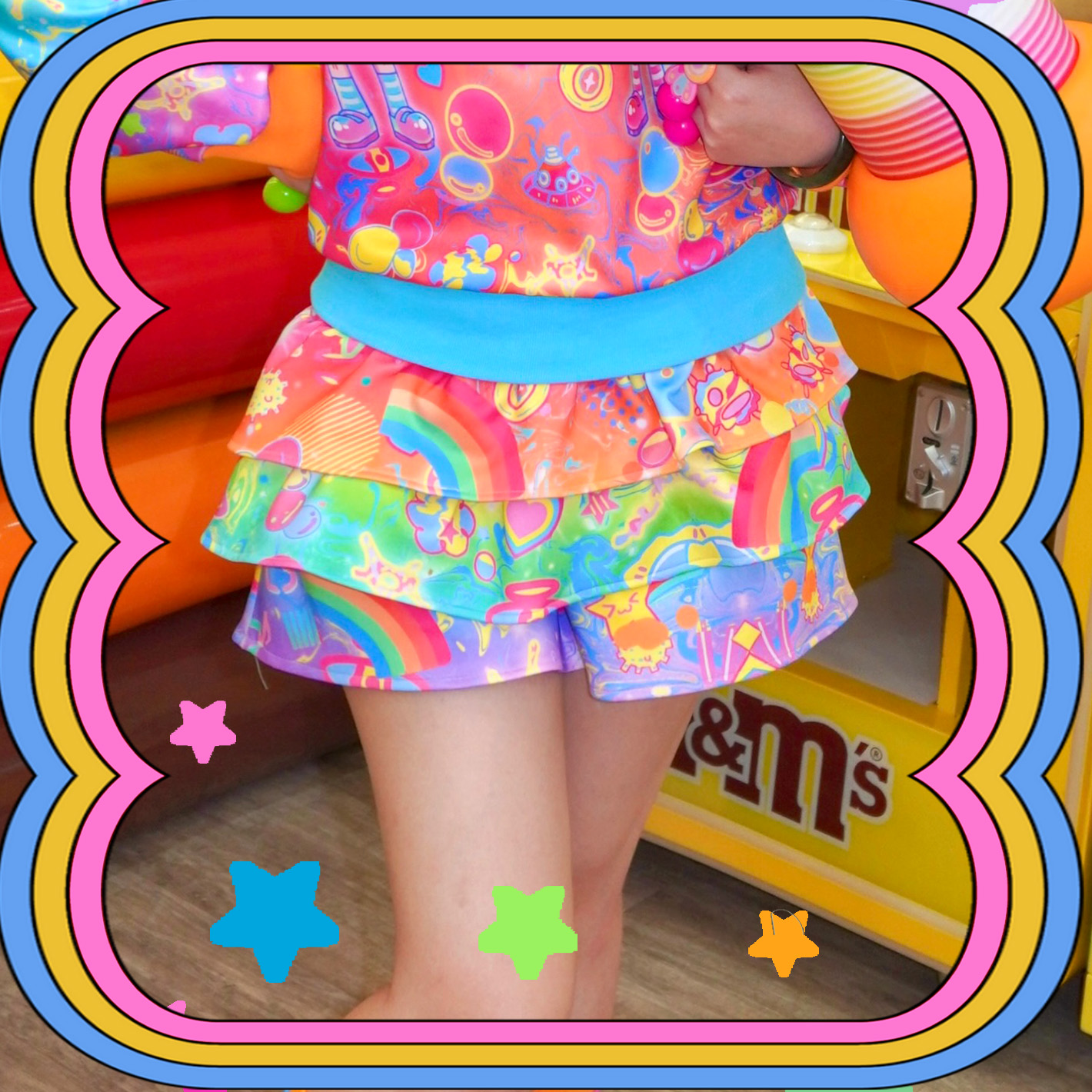 thumbnail for Harajuku decora rainbow multi-layered subculture cake skirt Dream Bubble original