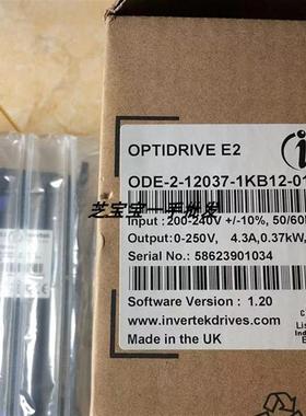 全新INVERTEK 英泰变频器ODE-2-12037-1KB12-01