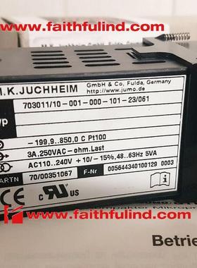 Jumo 00351067 久茂全新温控器 703011/10-001-000-101-23/061