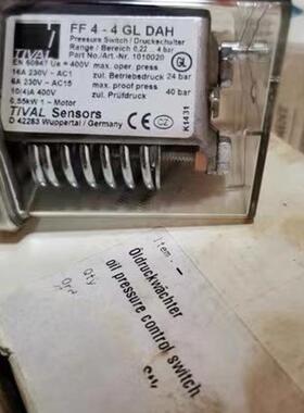 全新德国TIVAL船用压力开关 FF4-16GL DAH/FF4-32GLDAH/FF4-16DAH