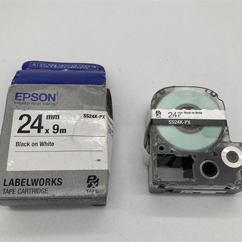 原装  SS24K-PX 标签带 SR3900C标签机色带 24mm白底黑字