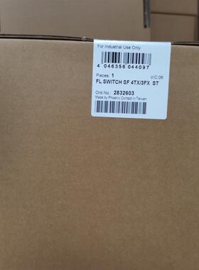 现货2832603光纤百兆以太网交换机FL SWITCH SF4TX/3FXST菲尼克斯