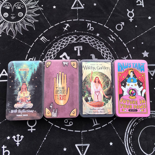 正版Tarot英文铁盒塔罗牌 oracle 神谕维特韦特烫金桌游优质版