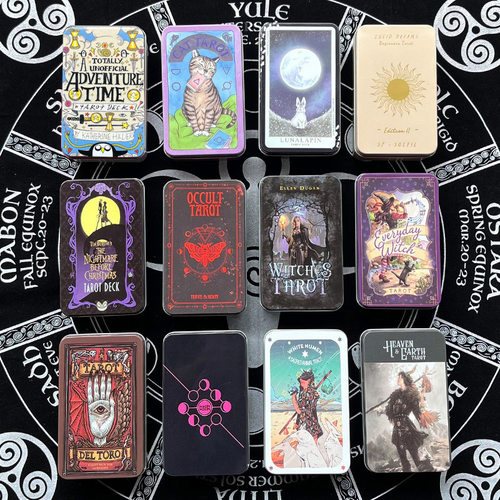 正版Tarot韦特铁盒塔罗牌 oracle 神谕英文烫金桌游优质版
