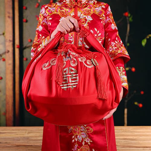 包袱皮结婚用的大号红色包裹布