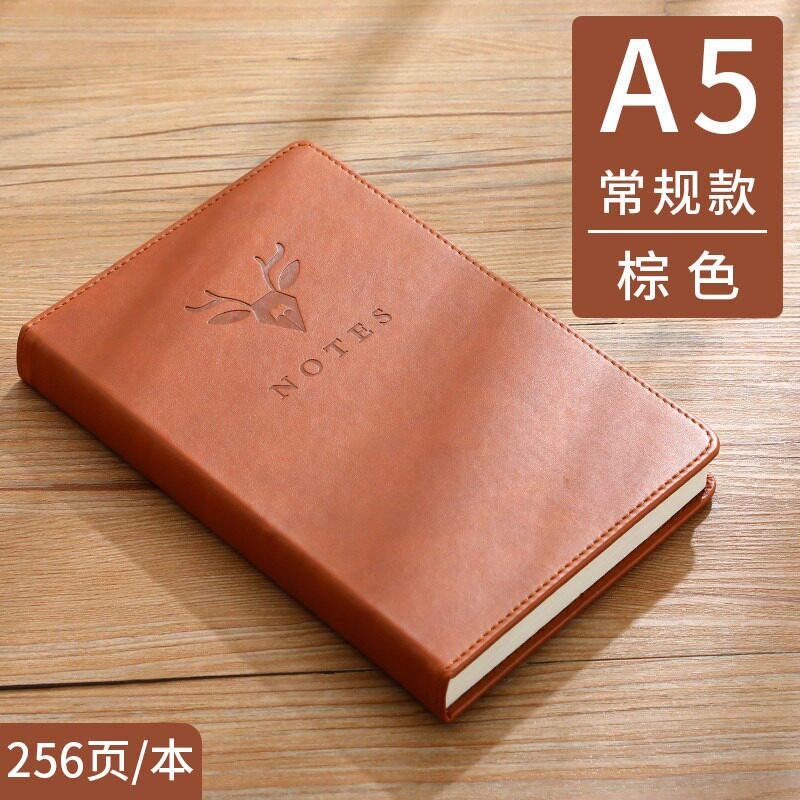 A5 노트북 문방구 두꺼운 메모장 비즈니스 사무 회의 회의록 간단한 대학생 문학 절묘한 복고풍 일기 인쇄 가능한 로고로 사용자 정의 가능한 두꺼운 노트북